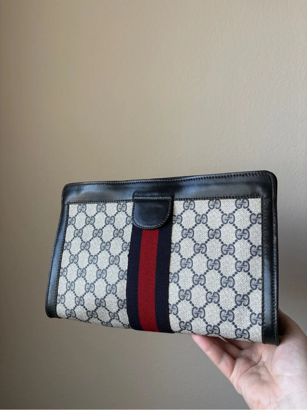 Gucci Parfums Sherry Line Clutch Bag, vintage